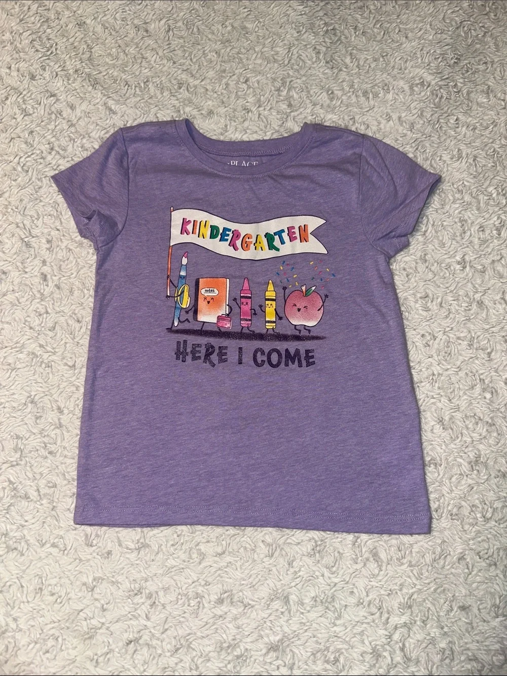 The Children's Place Purple 'Kindergarten Here I Come' Graphic Tee
